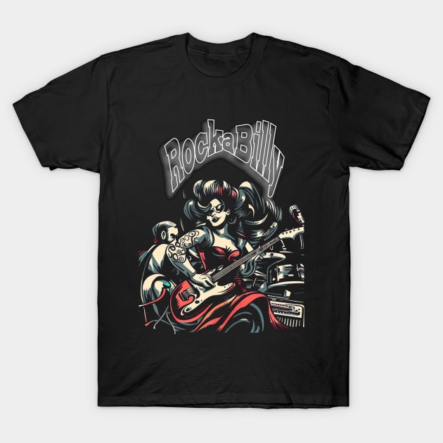 Rockabilly T-Shirt by MckinleyArt